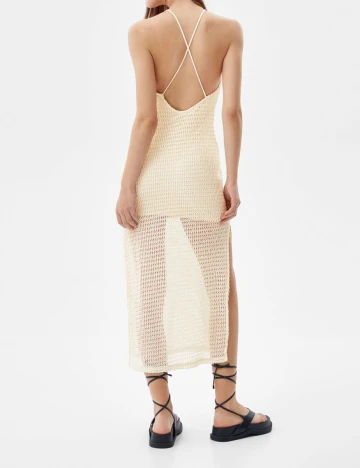 Rochie medie Bershka, bej, L