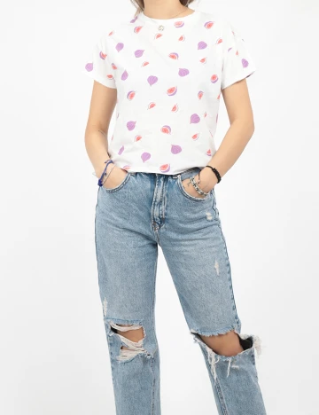 Tricou Reserved, alb, 8 ANI