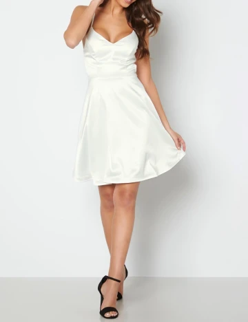 Rochie scurta BUBBLEROOM, alb, 38 Alb