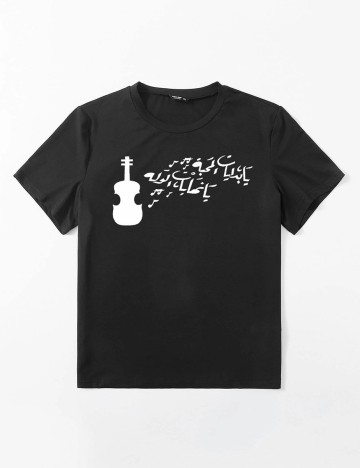 Tricou SHEIN CURVE , negru, 2XL