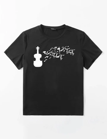 Tricou SHEIN CURVE , negru, 2XL Negru