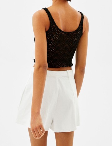 Top Bershka, negru, XS