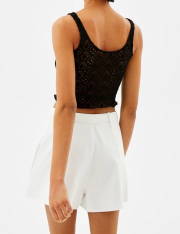Top Bershka, negru, XS Negru