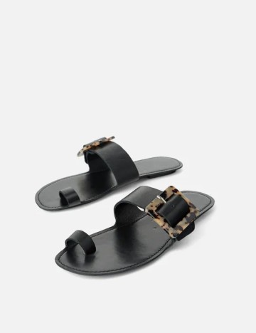 Slapi Zara, negru, 35