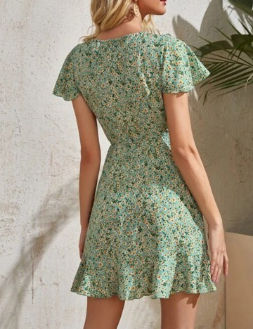 Rochie Scurta SHEIN, verde, S