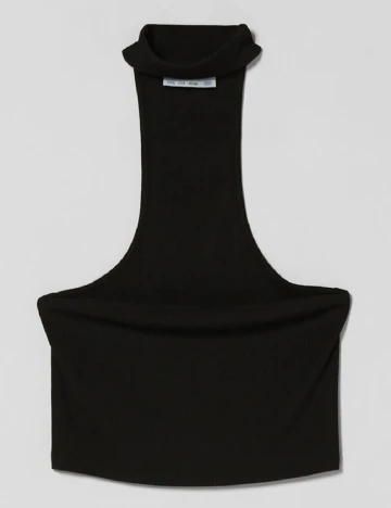 Top Bershka, negru, S