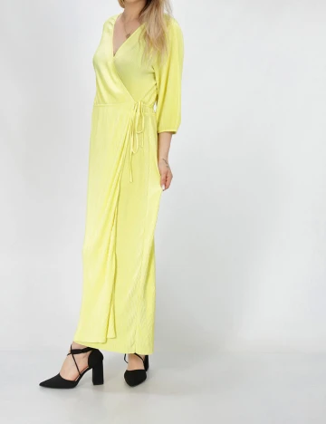 Rochie lunga Bershka, galben, S Galben