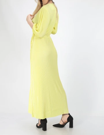 Rochie lunga Bershka, galben, S Galben