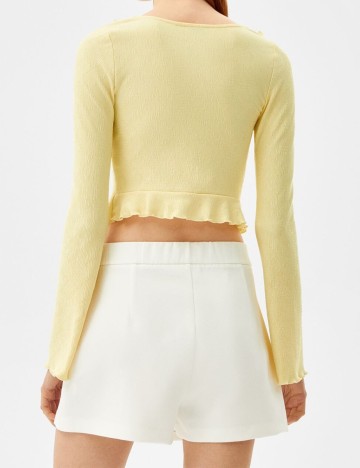 Top Bershka, galben, S