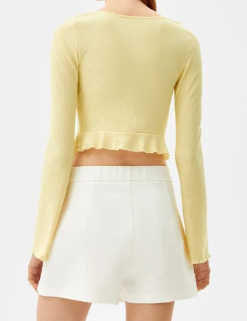 Top Bershka, galben, S