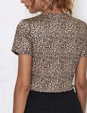 Top SHEIN, animal print, M