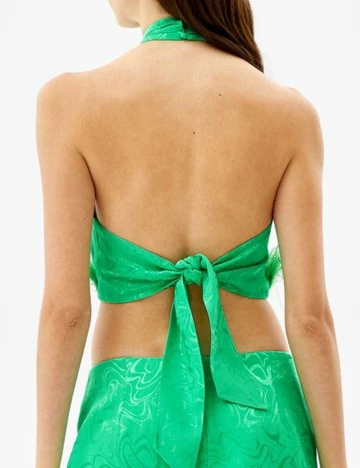 Top Bershka, verde, XL