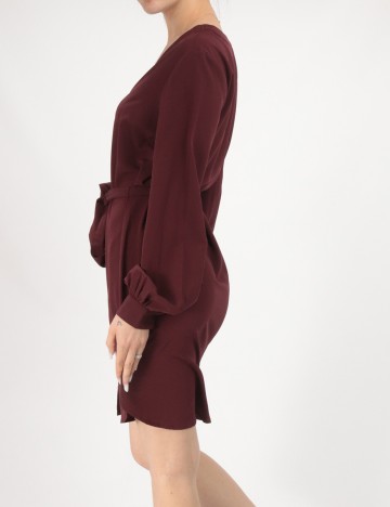 Rochie scurta BUBBLEROOM, visiniu, 36