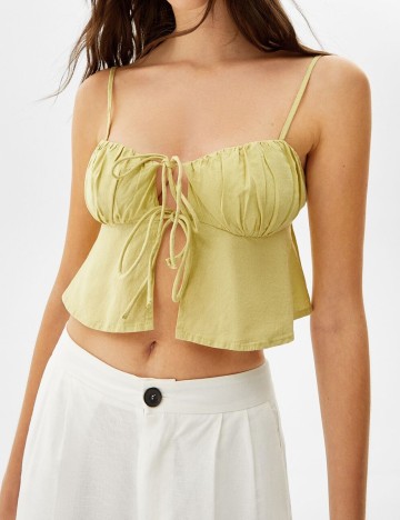 Top Bershka, galben, M