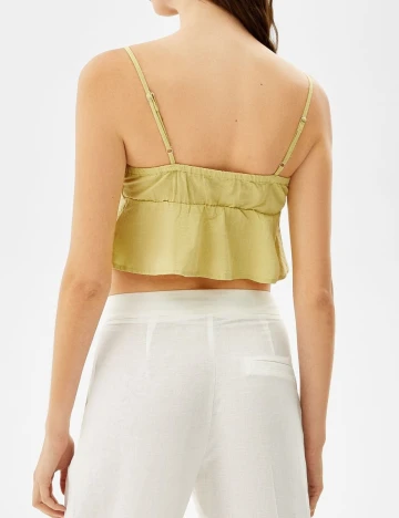 Top Bershka, galben, M Galben