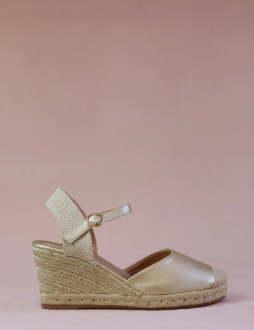 Pantofi Linea Loresi, auriu, 39