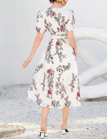 Rochie Medie SHEIN, crem, M