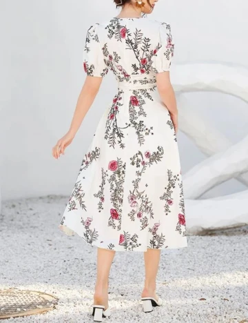 Rochie Medie SHEIN, crem, M
