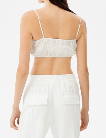 Top Bershka, alb, M