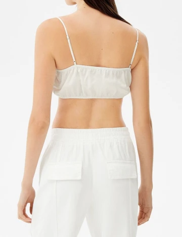 Top Bershka, alb, M