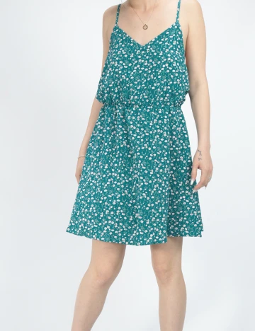Rochie scurta SHEIN, turcoaz, S