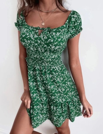 Rochie Scurta SHEIN, verde, L