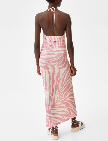 Rochie lunga Bershka, roz, M
