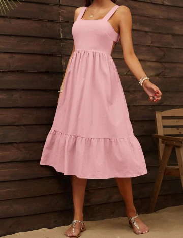Rochie Medie SHEIN, roz, XS Roz