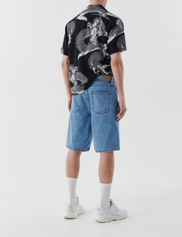 Pantaloni scurti CROPP, albastru, 28