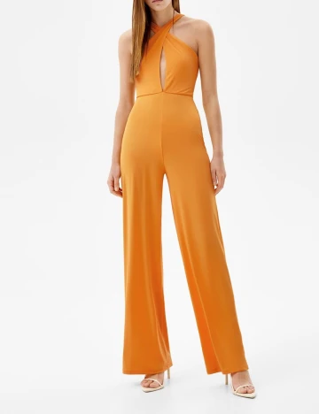 Salopeta Bershka, portocaliu, M Portocaliu