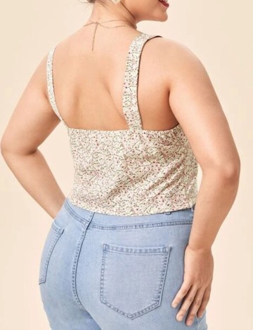 Top SHEIN CURVE, floral, 3XL