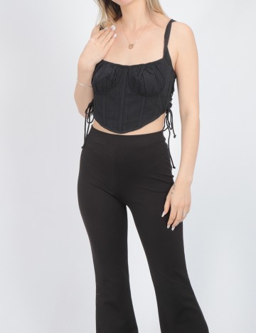 Top Bershka, negru, M