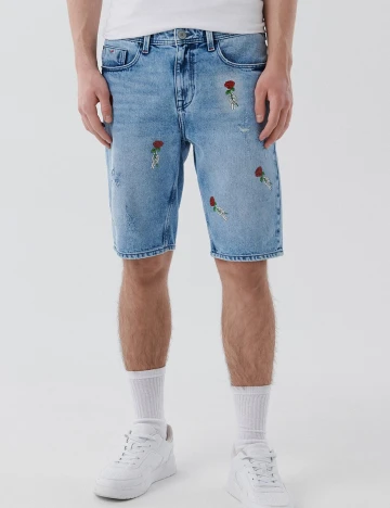 Pantaloni scurti CROPP, albastru, 28