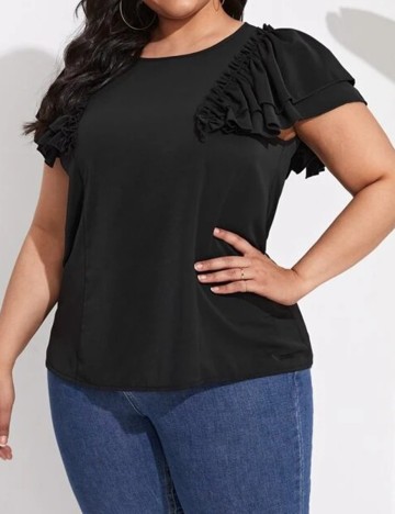 Bluza SHEIN CURVE, negru, 2XL
