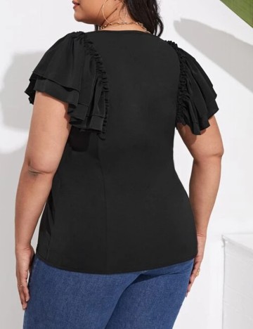 Bluza SHEIN CURVE, negru, 2XL