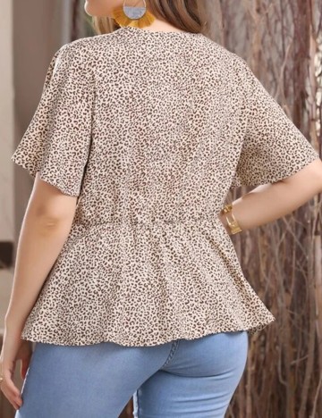 Bluza SHEIN CURVE, crem, 2XL