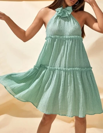 Rochie Scurta SHEIN, verde, XS Verde
