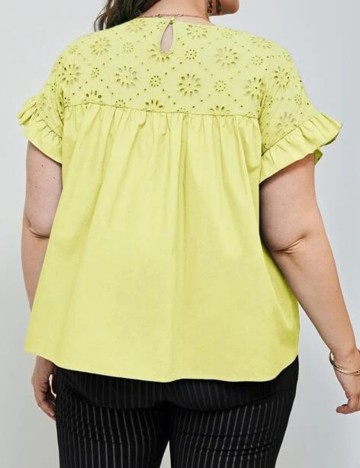 Camasa SHEIN CURVE, galben, 2XL