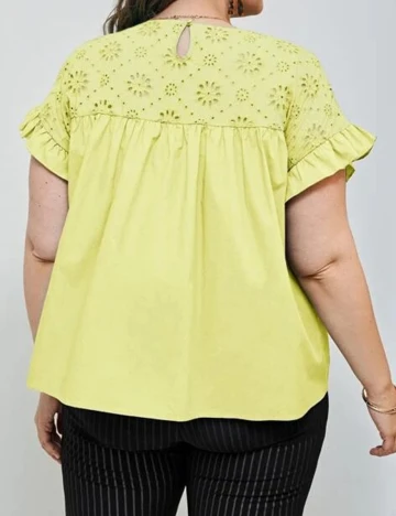 Camasa SHEIN CURVE, galben, 2XL