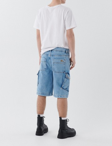 Pantaloni scurti CROPP, albastru, 30