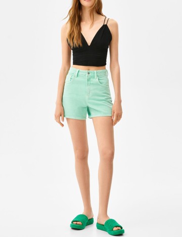 Top Bershka, negru, S