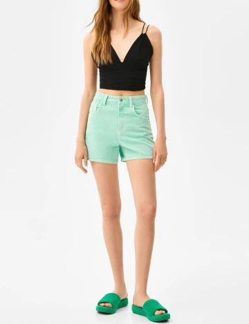 Top Bershka, negru, S