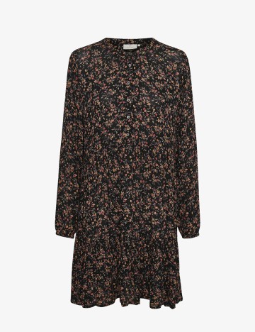 Rochie Scurta Kaffe, negru floral, 44