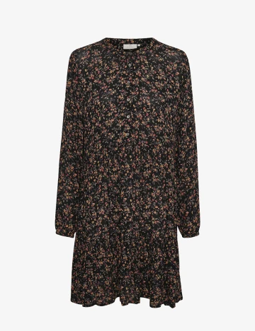 Rochie Scurta Kaffe, negru floral, 44