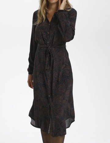 Rochie Medie Kaffe, negru/maro, M