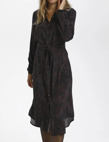 Rochie Medie Kaffe, negru/maro, M Negru