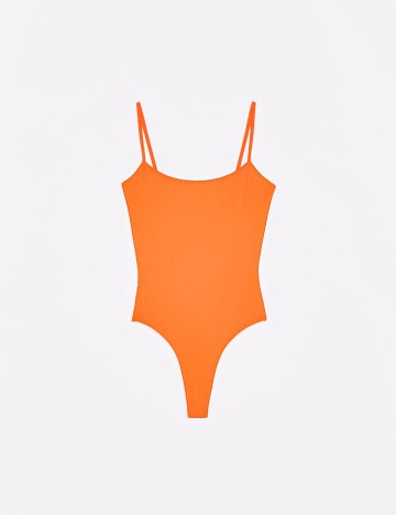 Body Bershka, portocaliu, S