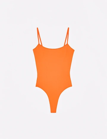 Body Bershka, portocaliu, S