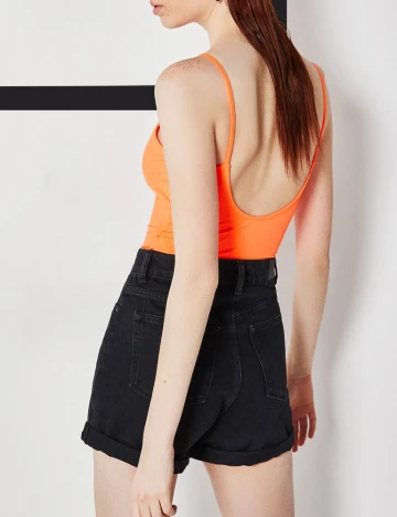 Body Bershka, portocaliu, S