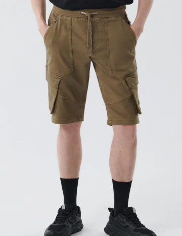 Pantaloni scurti CROPP, kaki, 28 Verde